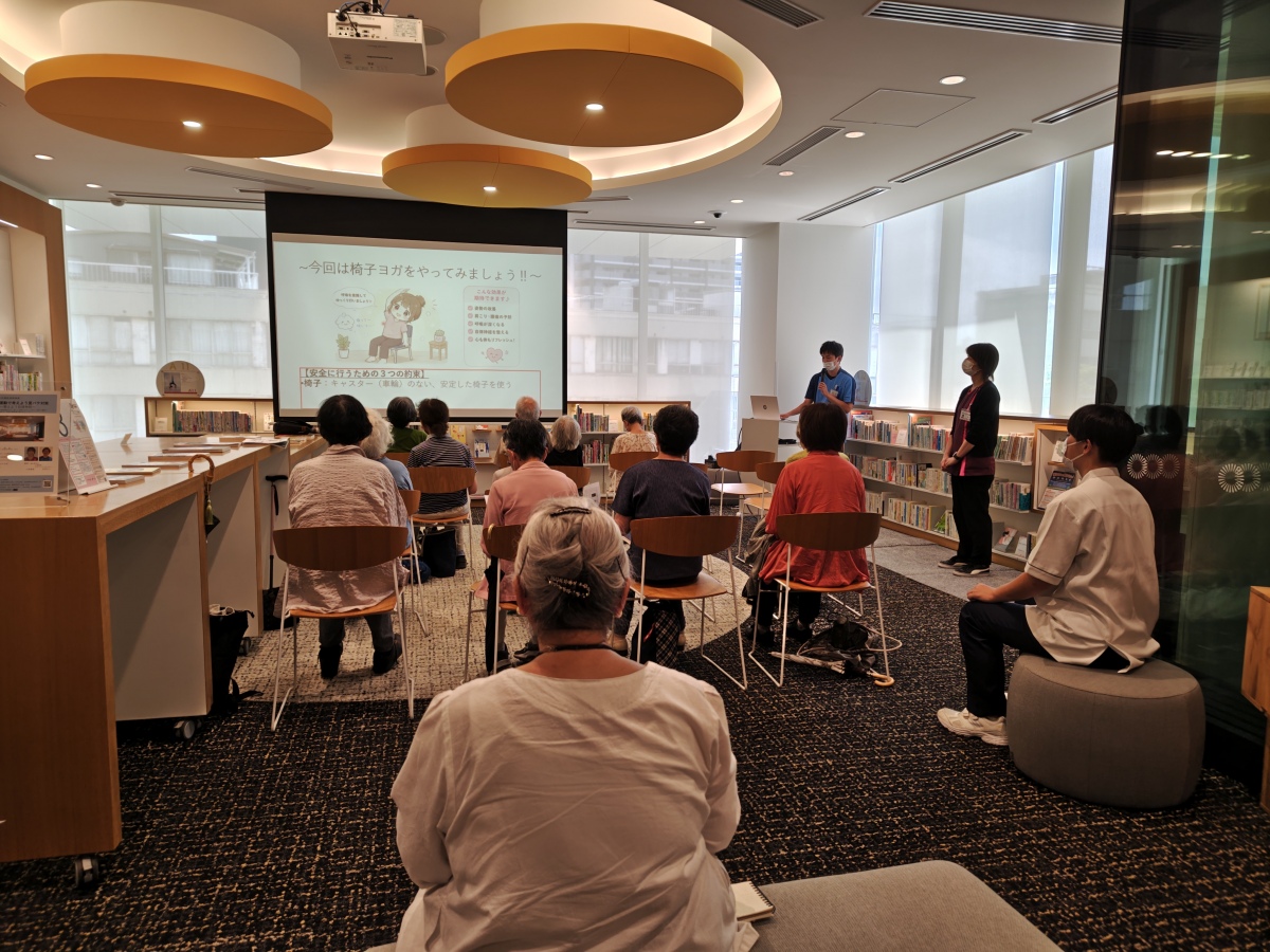 まちなか図書館連携事業「食事と運動で考えよう夏バテ対策 ～整えよう自律神経～」を開催しました。・2