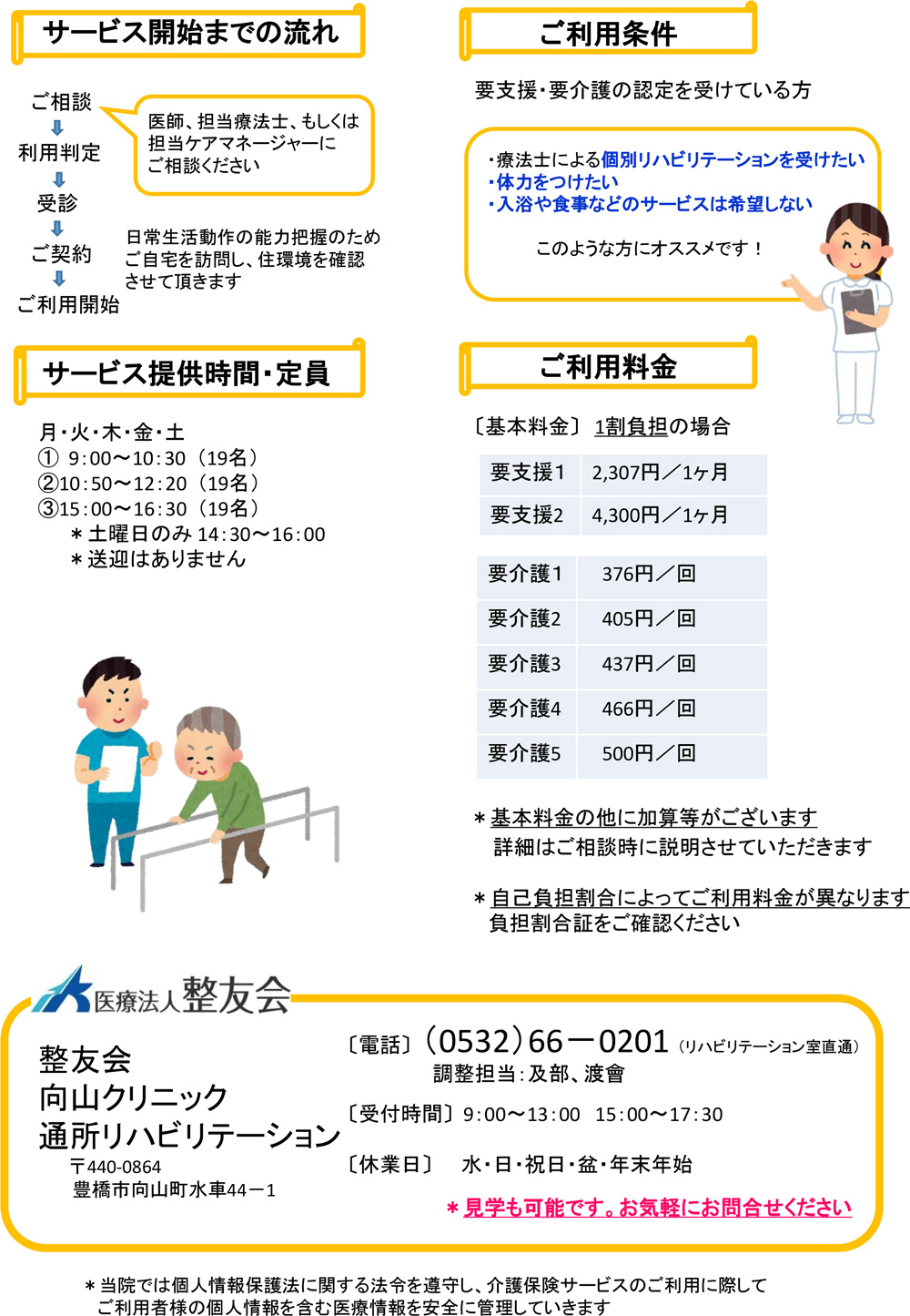 豊橋整形外科 向山クリニック・通所リハビリテーションのご案内・2